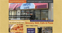 Desktop Screenshot of empirecafepizza.com