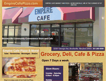 Tablet Screenshot of empirecafepizza.com
